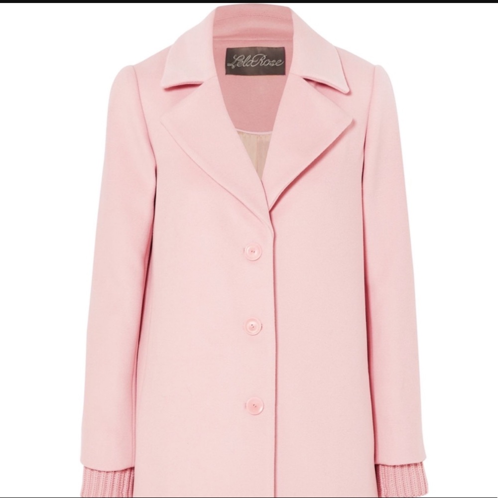 Lela Rose Never Worn Pink Fur Coat